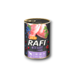 Rafi Adult консерва за кучета - заек и боровинки, 400 гр