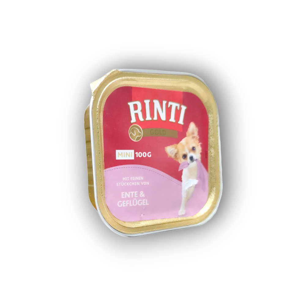 1000 x 1000 (546) Rinti Gold Mini, патешко и птиче месо 100гр - Image 1