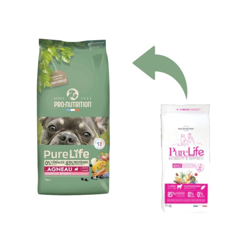Pro-Nutrition Pure Life Dog Adult Exigent – Пълноценна храна за капризни кучета, с агнешко, 11 кг