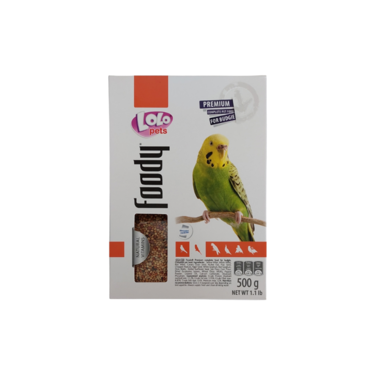 Храна за вълнисти папагали Lolo Pets Foody, 500 гр