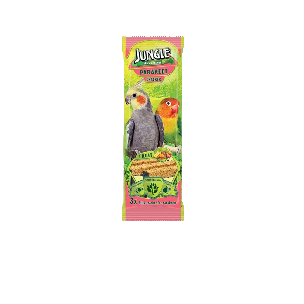 Jungle Хрупкави Крекери за Папагали – 3 броя, 150 грама с плодове