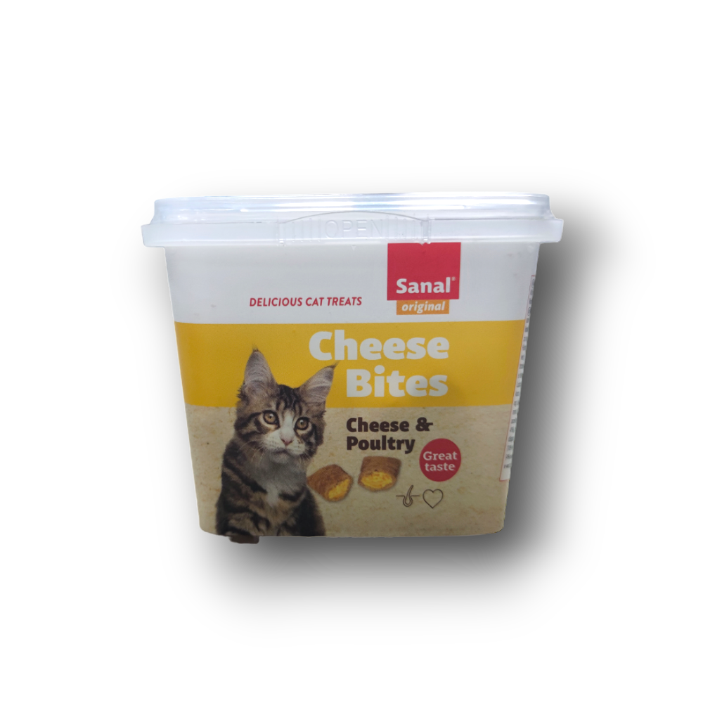 White (159) SANAL Bites Cat Cheese, лакомство за котки 75гр - Image 1