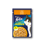 PURINA® FELIX® Sensations за котки в зряла възраст, с Пиле в желе и моркови, Мокра храна, Пауч, 85g