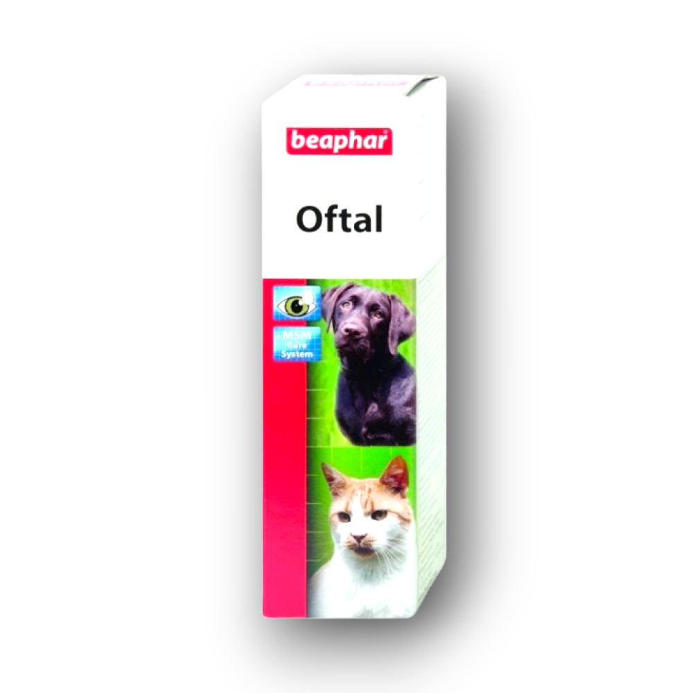 Лосион за очи Beaphar Oftal за кучета и котки.