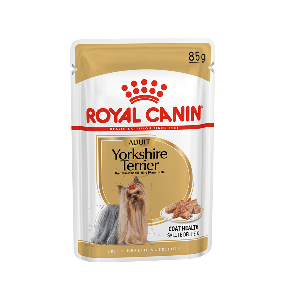 ROYAL CANIN® YORKSHIRE TERRIER Pouch 85 гр. Пълноценна суха храна за бийгъли в зряла възраст над 10 месеца