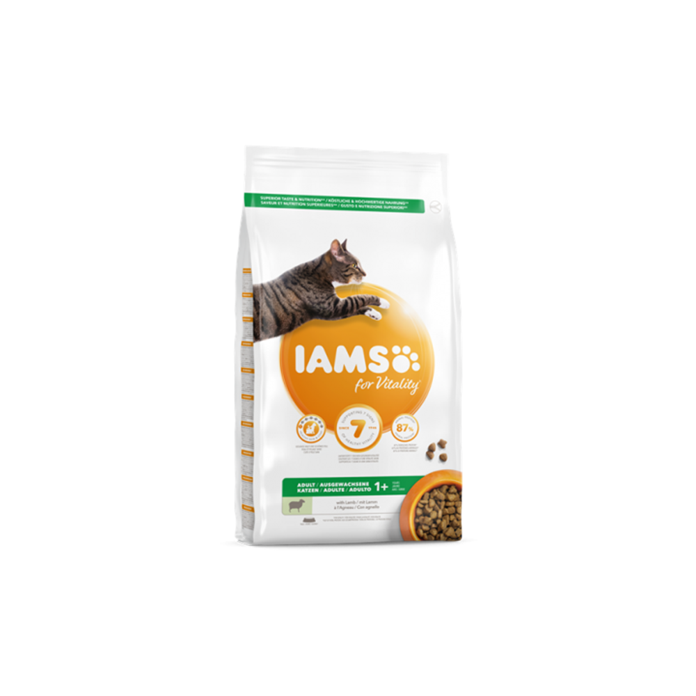Adult-с-агнешко IAMS,Суха храна за котки, Adult агнешко,10 kg - Image 1