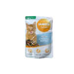 IAMS, Пауч за котка,дива риба тон и грах в сос,85 гр.