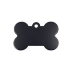 VEO ID TAG, Медальон за котки и куче, собствен дизайн,1.5 х 3см - Черно