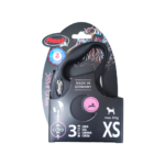 Flexi, Автоматичен повод Flexi Classic XS въже 3м, до 8кг, Черен
