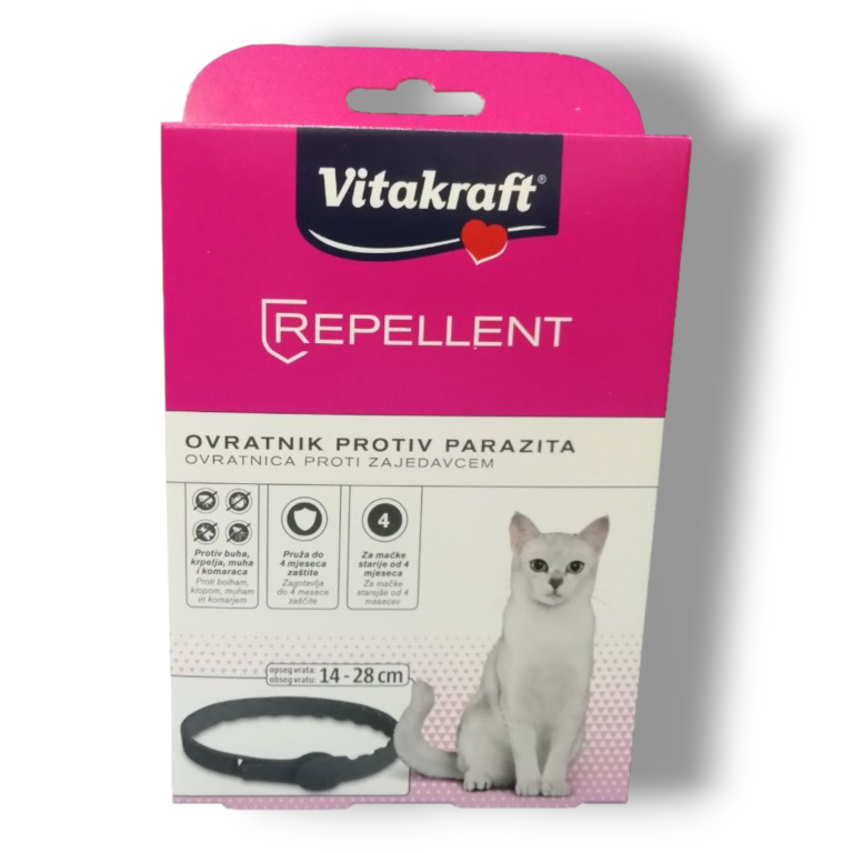 Vitakraft Репелентна каишка против паразити за котки, 35 см