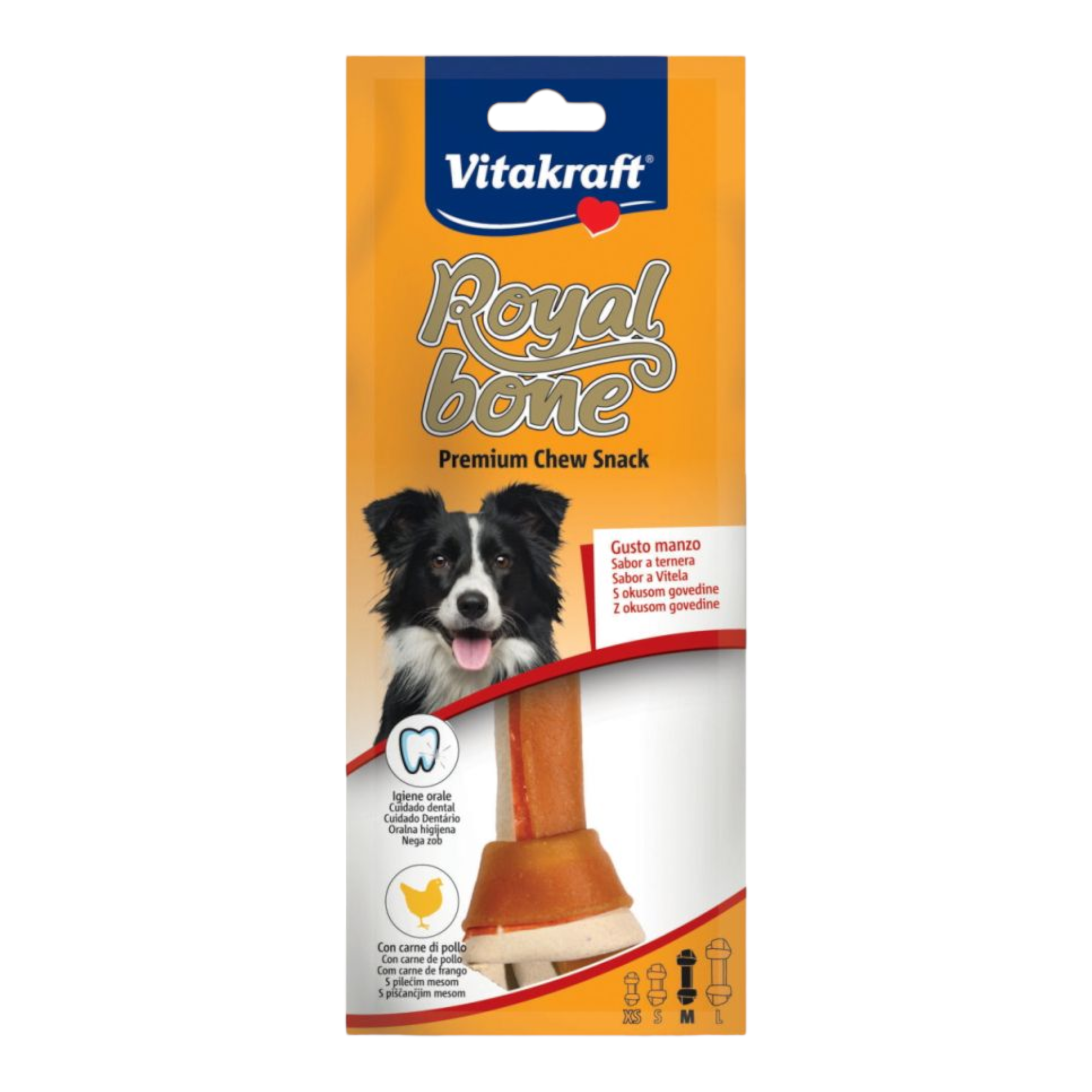 product_2560-PhotoRoom(8) Royal bone® КОКАЛ ЗА ДЪВЧЕНЕ с вкус на говеждо, размер "M" 1 бр., с пилешко месо - Image 1