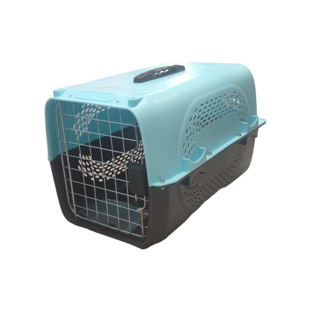 Транспортна клетка VEO AIRBOX One - Черно-синя, размер 48.5x32x30 см