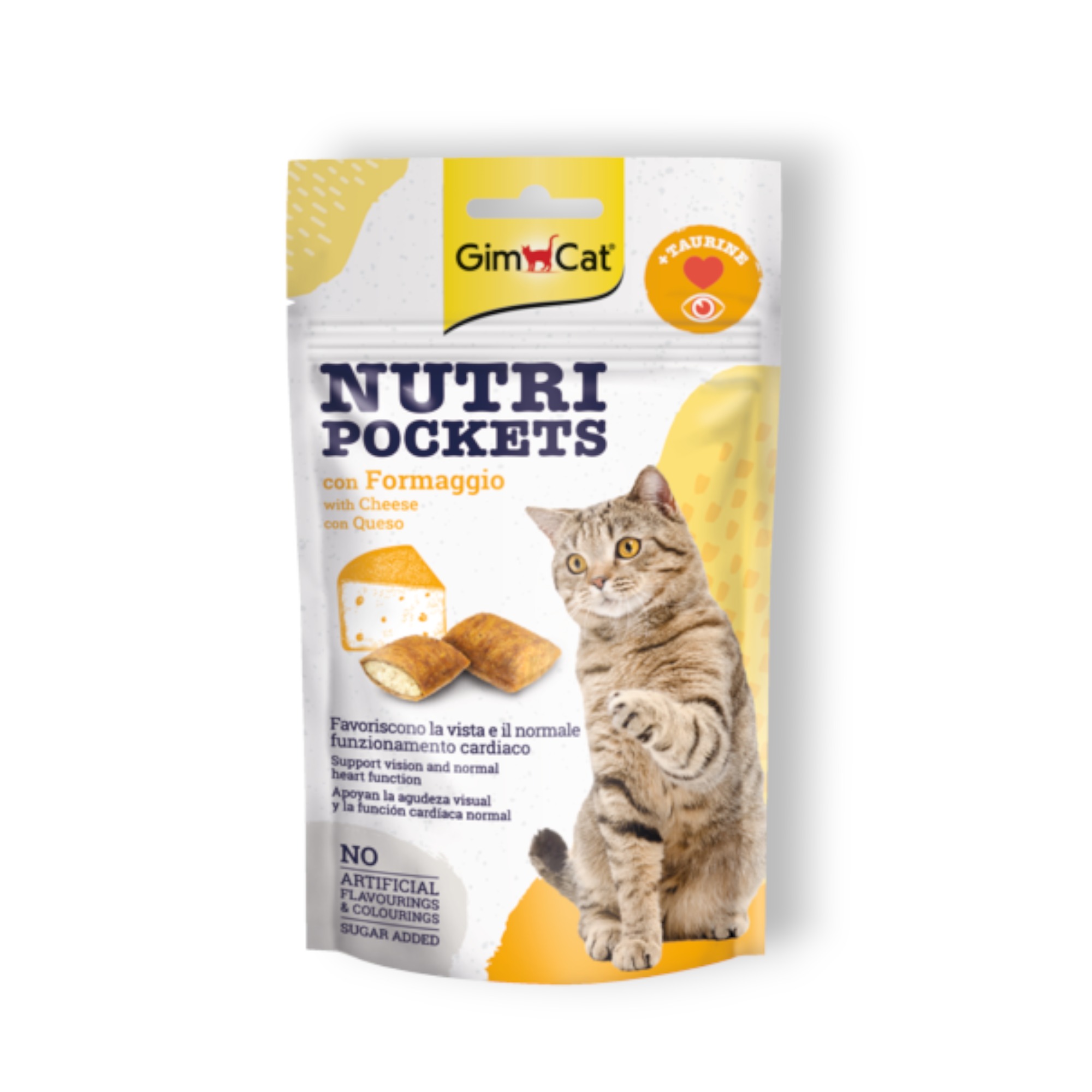 1000 x 1000-PhotoRoom (16) GimCat Nutri Pockets – Хрупкави джобчета със сирене + таурин, 60 г - Image 1