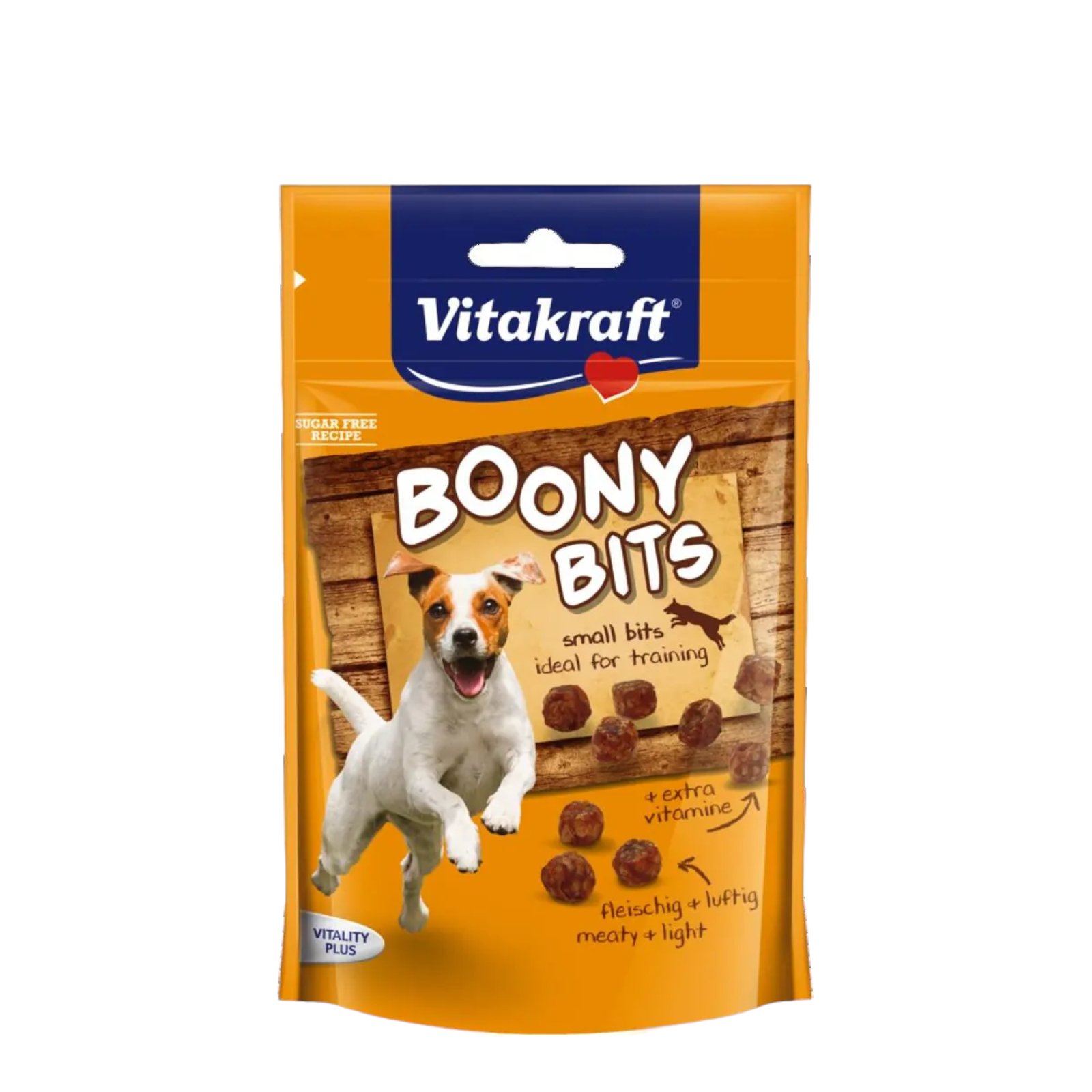 2023/10/1000033828.jpg Vitakraft - Boony Bits „S“ - Лакомство за кучета от дребни породи хапки - идеални при тренировка 55 гр - Image 1
