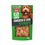 PERFECTO Dog – Кучешки лакомства във формата на кубчета с вкус на пиле и риба, 0.140 кг
