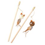 Veo Pets Lifestyle For Pets, Въдица дървена, 40см, топче коте