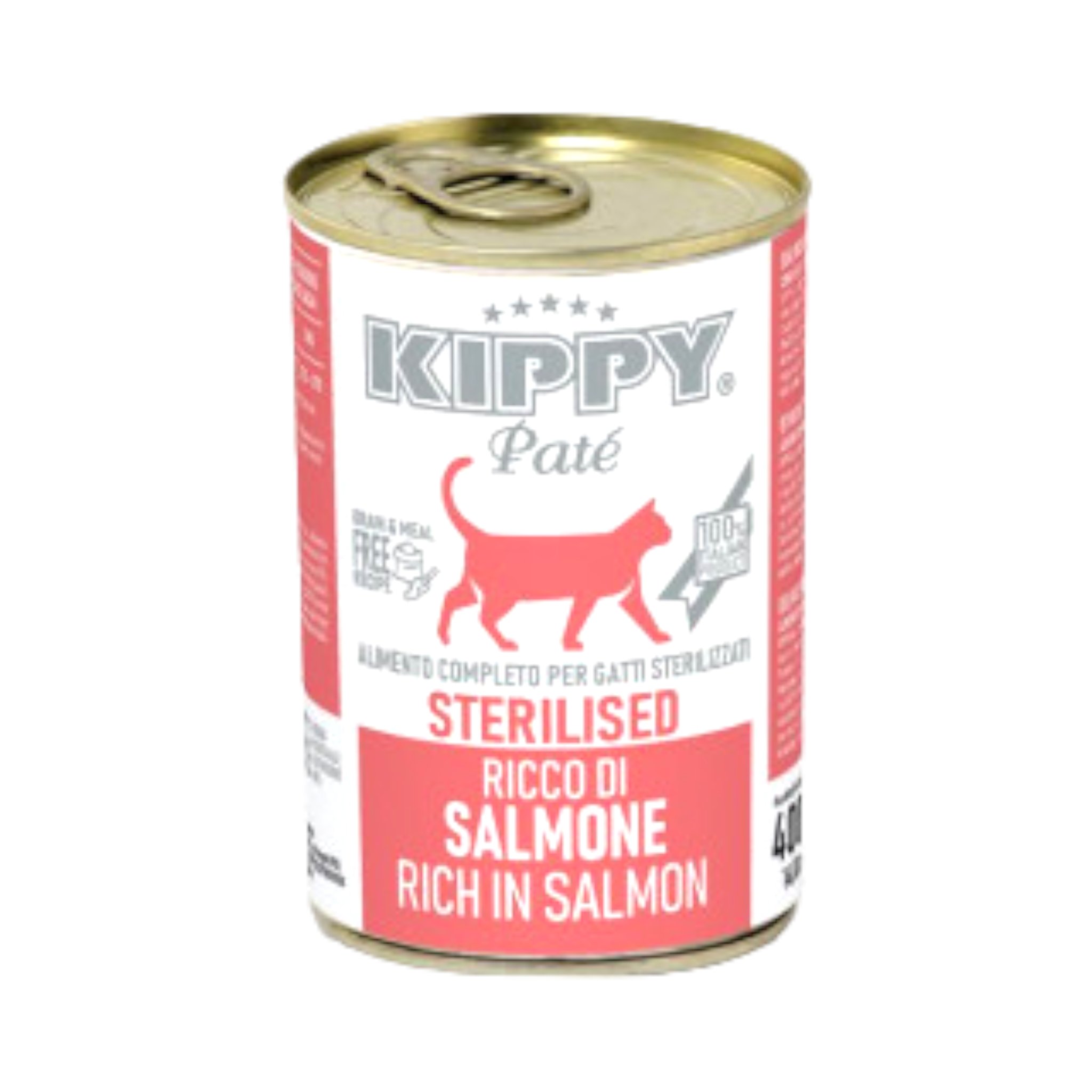 2024/03/1000040930-1.jpg KIPPY Pate Salmon (CAT Sterilised) - Консервирана храна за котки със сьомга 400гр. - Image 1