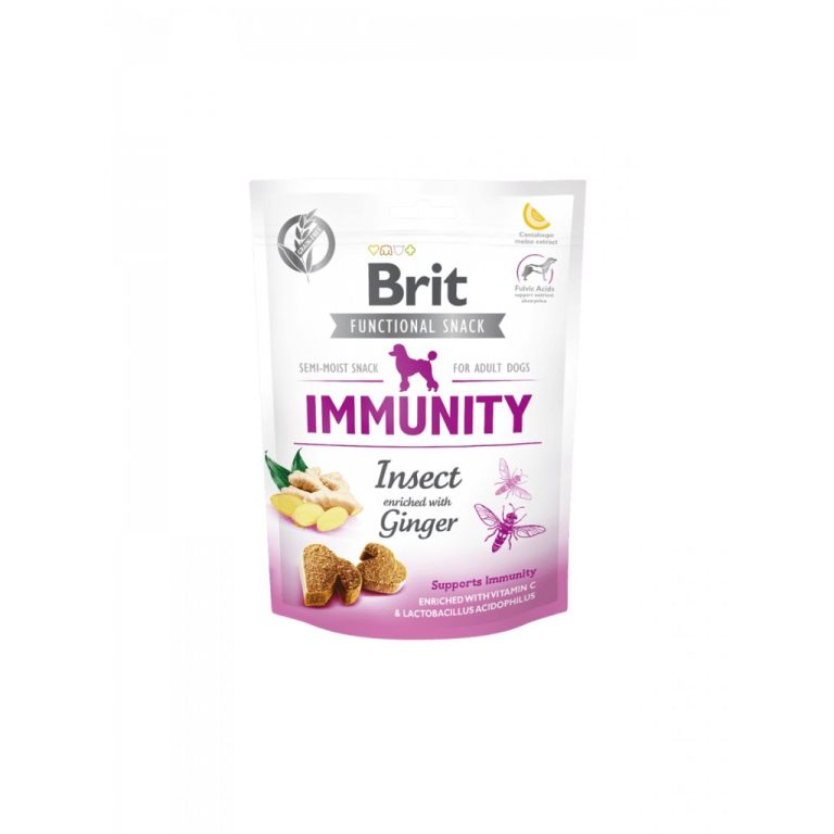 Brit Immunity – функционален снакс с насекоми и джинджифил за кучета, 150 г