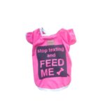 Dubex STOP TEXTING AND FEED ME - Тениска за куче розова (2)(28/30см) Copy