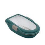 Stefanplast Furba Chic – Тоалетна за котки със сито и лесно почистване, зелена, 59 x 39 x 22 см
