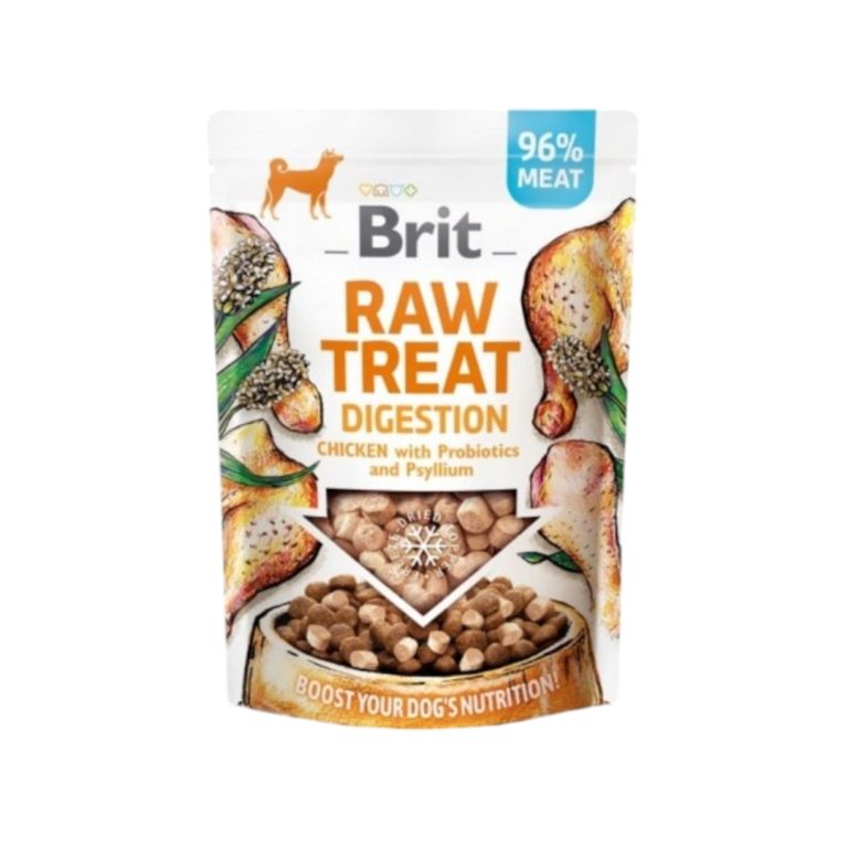 Brit Raw Treat Digestion – Пилешки снакс с пробиотици и псилиум, 40 г