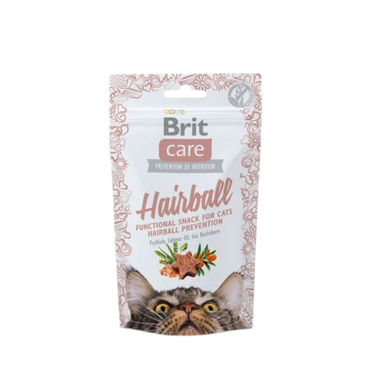 Brit Care Hairball – Лакомства за котки, 50 грама