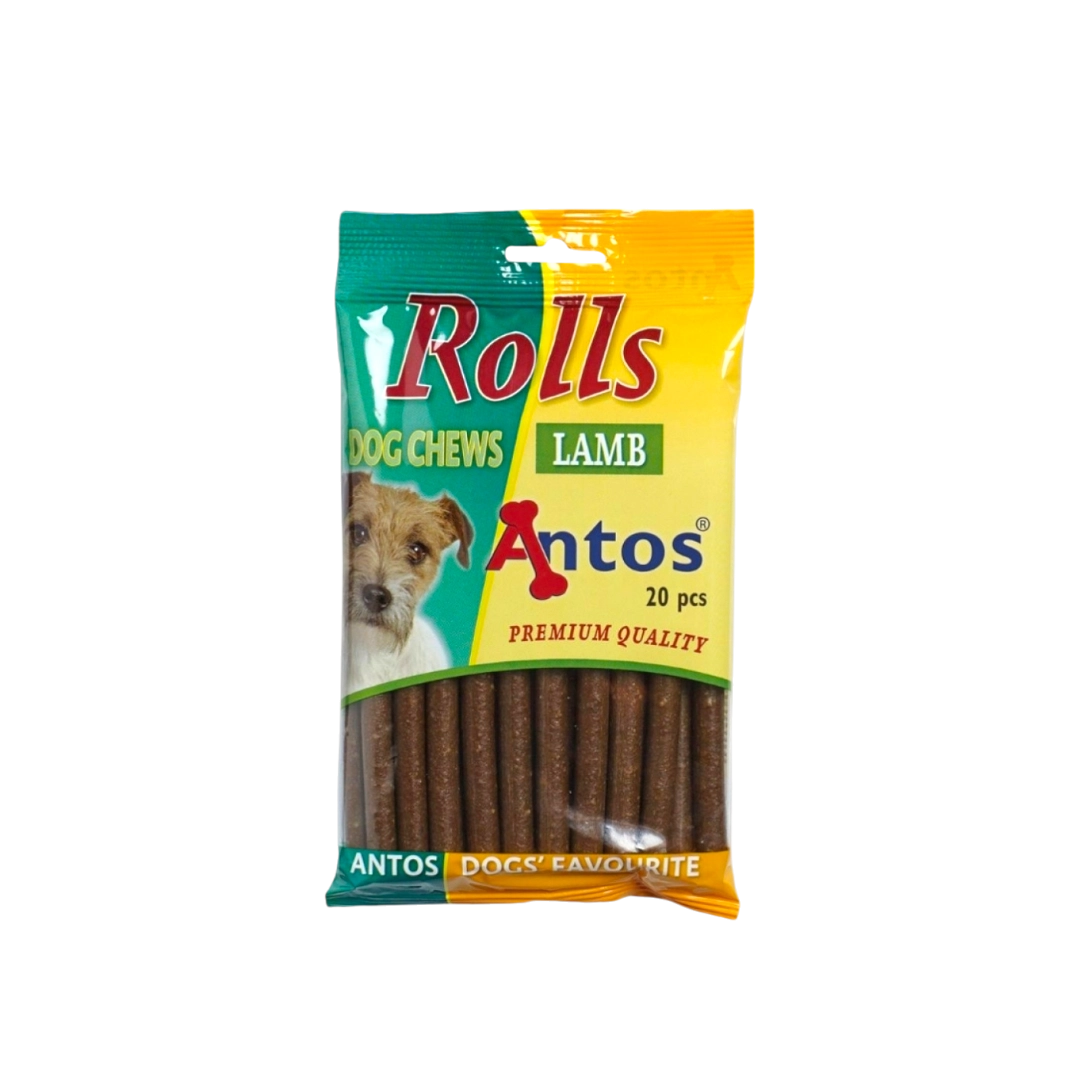 Photoroom-20241122_133628 Лакомства за куче ANTOS ROLLS с агнешко - 20 бр., 200 гр.