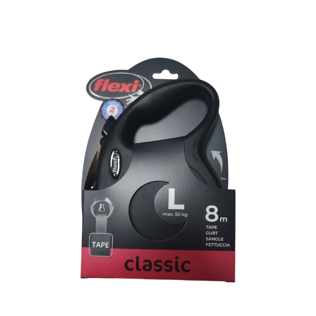 Повод Flexi Classic, лента, размер L, дължина 8 метра, за кучета до 50 кг.