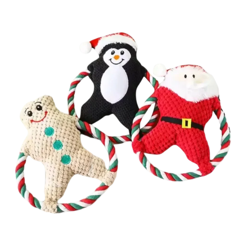 Коледни играчки за куче