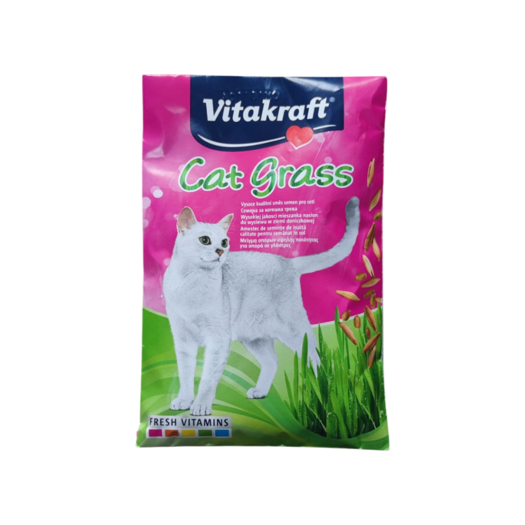 Vitakraft Cat Grass – семена за котешка трева 50 гр. – естествена грижа за храносмилането на котките