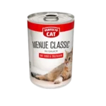 Perfecto Cat Menu Classic с говеждо и пуешко – мокра храна в консерва за котки 400 г