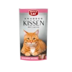 Perfecto Cat Knabber Kissen с вкус на сьомга – хрупкави лакомства за котки 50 г