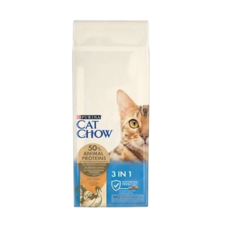 Purina Cat Chow Adult с пуйка 15 кг – суха храна за котки с 50% животински протеин